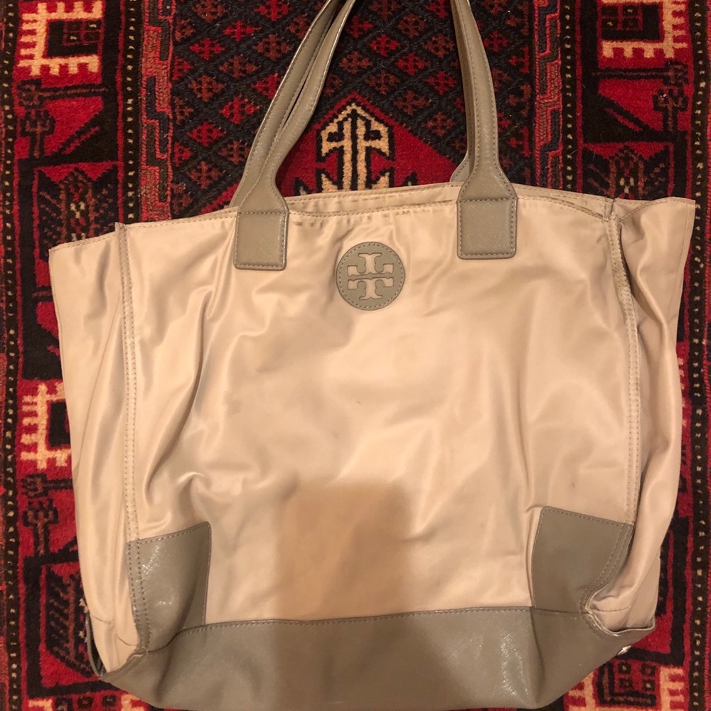 Tory Burch Taupe Tote Bag